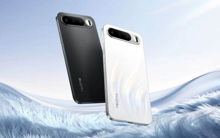 Realme 16 5G smartphone design showing slim body and large battery capacity