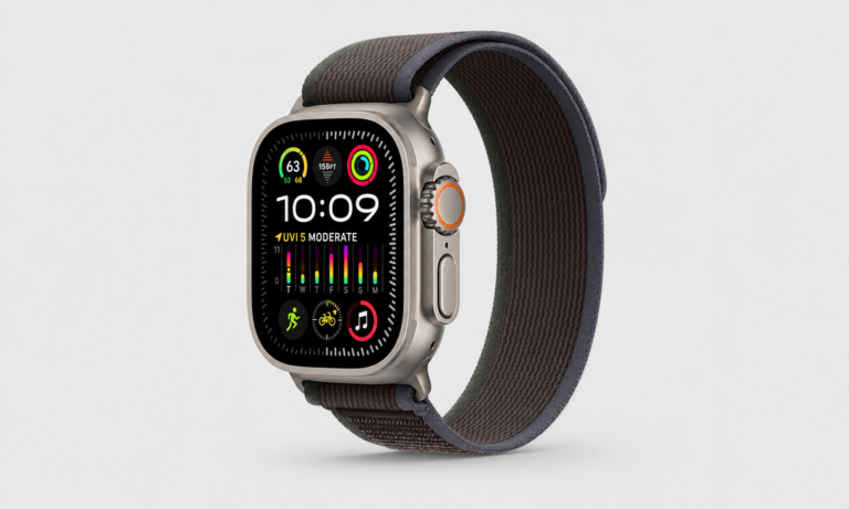 Apple Watch Ultra 2 with titanium build, bright display, and outdoor-focused features designed for extreme conditions