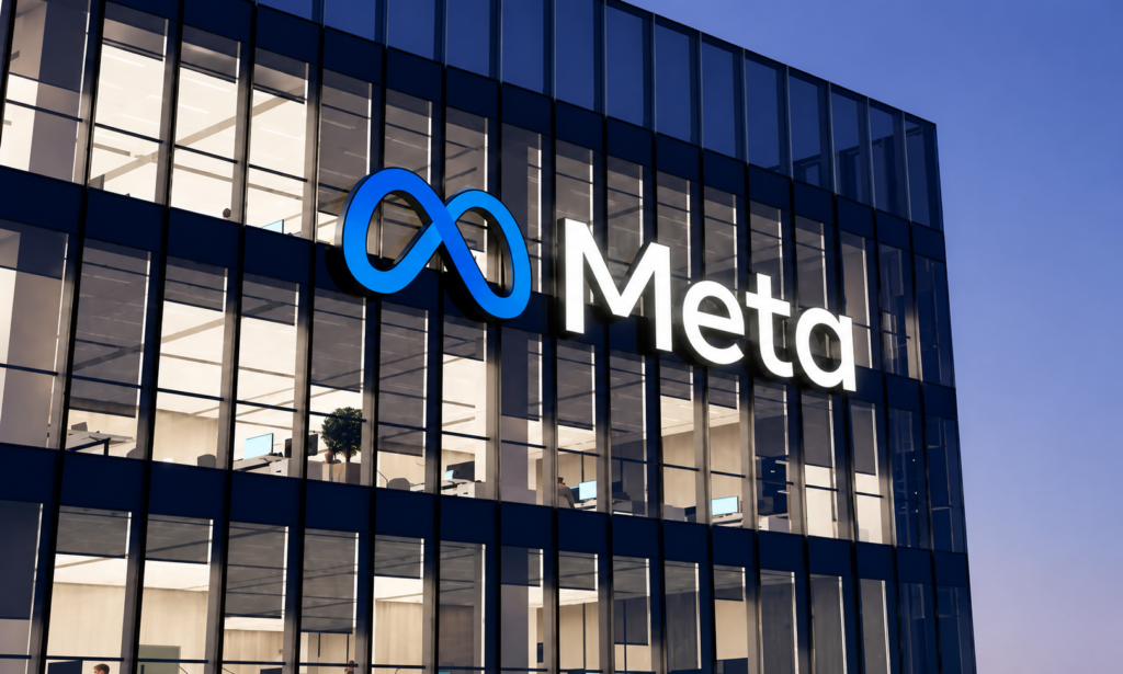 Meta Platforms app icons showing declining user engagement amid rising AI competition and global political tensions in 2026